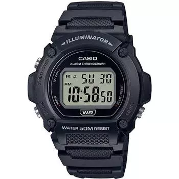 [Casio] CASIO Стандартные цифровые мужские часы W-219H-1AV Черные Дешевле Casio Импортная модель