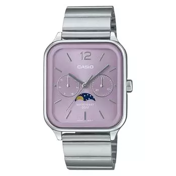 [Casio] CASIO стандартные лунные фазы аналоговые мужские часы MTP-M305D-6AV металлический ремешок сиреневый зарубежная модель [продукт]