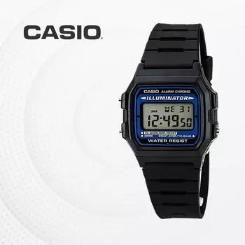 Casio CASIO уретановый ремешок электронные военные военные наручные часы мужские электронные часы F-105W-1A