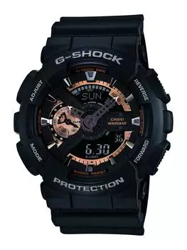 [Casio] CASIO Watch G-SHOCK Ana-Digi Black x Rose Gold GA-110RG-1A Men s S