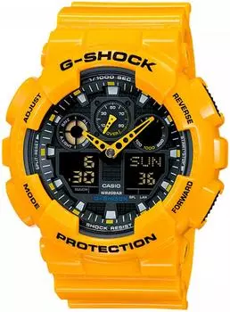 Casio CASIO Watch Yellow Reimported Product G-SHOCK G-Shock Men s GA-100A-9ADR [Часы]