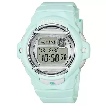 (Casio) Casio Women s Baby G Watch 039 Light Mint BG169R-3 46mm Resin