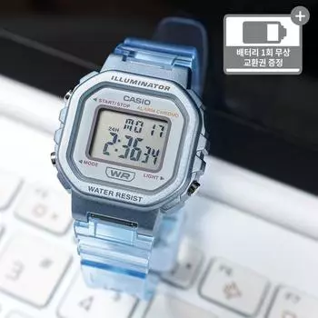 Casio Casual Basic Женские часы с цифровым прозрачным ремешком