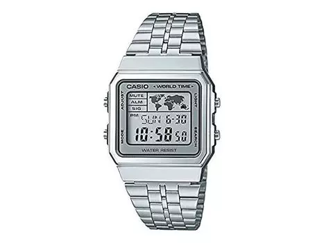 Casio Часы A500WA-7 BASIC DIGITAL SILVER в коробке из ЯПОНИИ НОВЫЕ