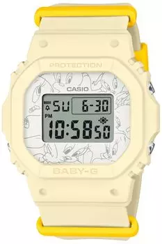 [Casio] Часы Babygie [Оригинальный отечественный продукт] TWEETY Collaboration Model BGD-565TW-5JR Женские матово-бежевые