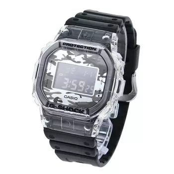 CASIO Часы Casio 5600 SERIES Black Skeleton Silver Camouflage G-SHOCK G-Shock Men s DW-5600SKC-1 [Товар]
