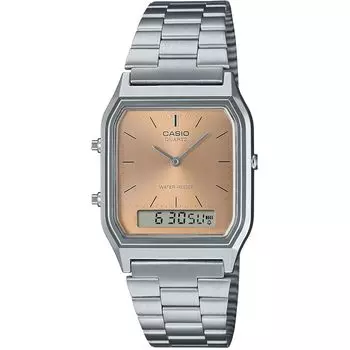 [Casio] Часы CASIO Ana-Digi ANA-DIGI кварцевые винтажная серия AQ-230A-4AMQY унисекс двойное время абрикос зарубежная модель [продукт]
