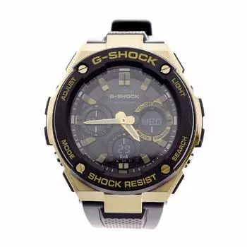 CASIO Часы Casio Аналоговые Цифровые Солнечные Черные G-SHOCK G-Shock Мужские Ana-Digi G-STEEL GST-S100G-1A [Товар]