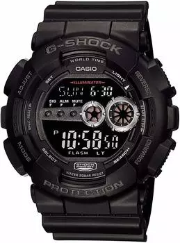 CASIO Часы Casio цифровые стандартные Overseas модель спортивные черные G-SHOCK G-Shock мужские GD-100-1B [Товар]