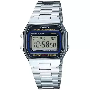 [Casio] часы casio collection A164WA-1QJH мужские серебряные