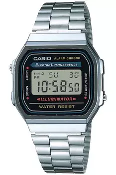 Casio Часы Casio Collection A168WA-1A2WJR мужские серебристые