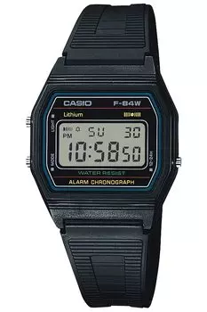 Часы Casio Collection F-84W-1QJH Мужские Черные чёрный