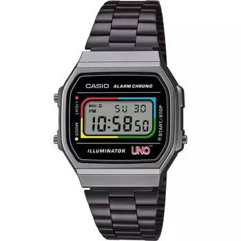 Casio Часы CaSio Digital Uno Collaboration Model A168weuc 1a Men S woMen S kids Gunmetallic overSeaS Model [параллельный импортный продукт]