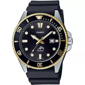 [Casio] Часы CASIO для дайвинга, серия MDV-106, мужская модель для заграничных продаж (черный x золотой MDV-106G-1AV) [продукт]