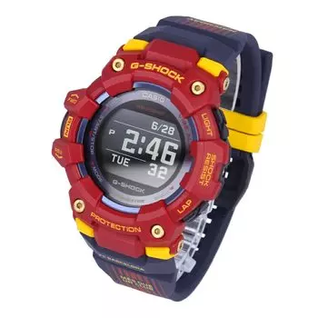 CASIO Часы Casio G-SHOCK G-SQUAD FC Barcelona Barcelona collaboration мужские Bluetooth красные темно-синие GBD-100BAR-4 [предмет]