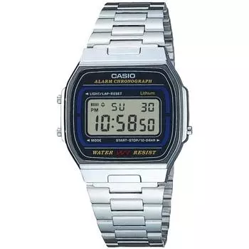 Casio Часы Casio коллекция A164WA-1QJH мужские серебристые