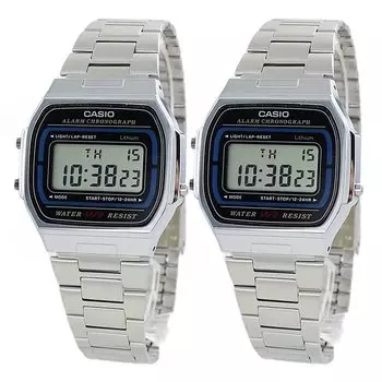 [Casio] Часы CASIO Pair мужские женские пара цифровые дата календарь дешевые часы Casio A164WA-1QJHA164WA-1QJH [отечественный оригинальный продукт]