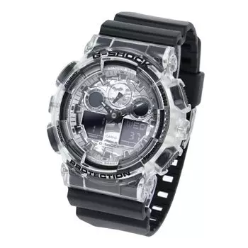 CASIO Часы Casio SERIES Черный скелетон Серебряный камуфляж G-SHOCK G-Shock GA-100 Мужские GA-100SKC-1A [Товар]