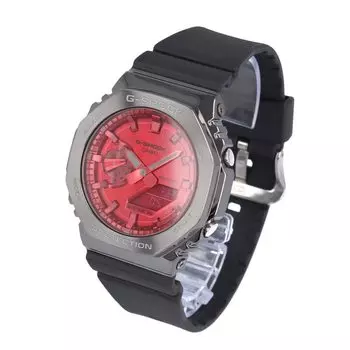 CASIO Часы Casio SERIES из нержавеющей стали, черные, бронзовые, G-SHOCK, G-Shock GM-2100, мужские, Ana-Digi GM-2100B-4A [Товар]