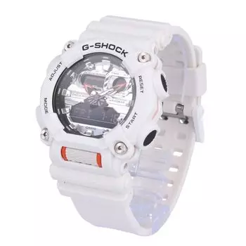CASIO Часы Casio SERIES Водонепроницаемые кварцевые белые серебристые G-SHOCK G-Shock GA-900 мужские Ana-Digi GA-900AS-7A [Товар]
