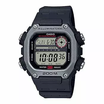 [Casio] Часы Casio Standard DW-291H-1A Мужские Женские Детские Детские Мальчики Девочки Дешевые Casio Chipkashi Цифровые Дата Черные Черные Серебристые