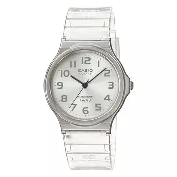 Casio Часы Casio Standard POP унисекс кварцевые аналоговые прозрачные скелетонированные мужские женские MQ-24S-7B [Товар]