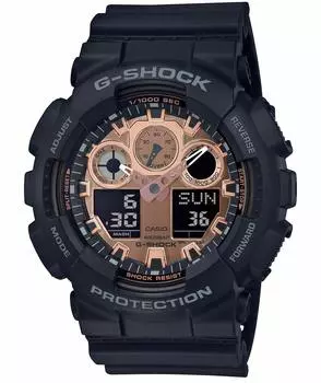 [Casio] Часы G-Shock BLACK&ROSE GOLD GA-100MMC-1AJF Мужские черные