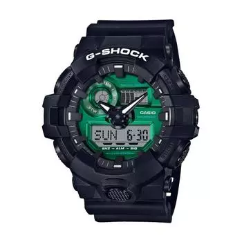 [Casio] Часы G SHOCK [] Черно-зеленая серия GA 700MG 1AJF Мужские черные