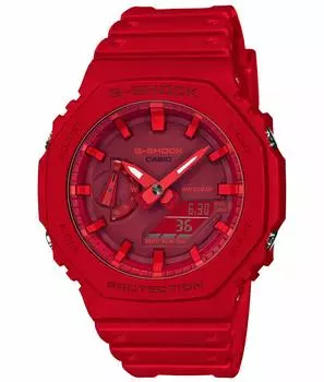 [Casio] Часы G-Shock [Оригинальный отечественный продукт] Carbon Core Guard GA-2100-4AJF мужские красные
