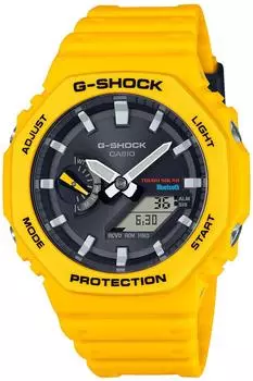 [Casio] Часы G-Shock [Оригинальный отечественный продукт] Оснащены Bluetooth Solar GA-B2100C-9AJF Мужские желтые