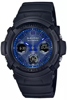 [Casio] Часы G-Shock [] Radio Solar BLUE PAISLEY Series AWG-M100SBP-1AJF мужские черные