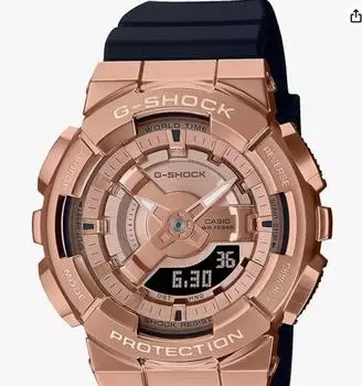 [Casio] Часы G-Shock среднего размера с металлическим покрытием GM-S110PG-1AJF женские черные