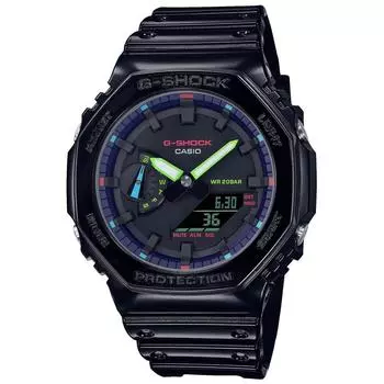 [Casio] Часы G-Shock Virtual Rainbow: Серия Gamer s RGB GA-2100RGB-1AJF Мужская черная