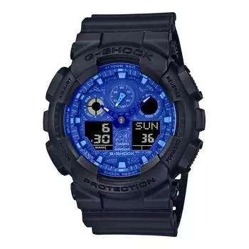 [Casio] Часы G-ShockBLUE PAISLEY Series GA-100BP-1AJF мужские черные