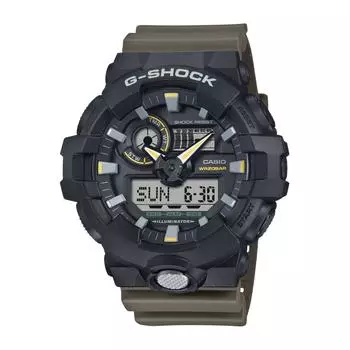 [Casio] Часы G-ShockДвухцветная серия утилитарных цветов GA-710TU-1A3JF Мужские оливково-зеленые