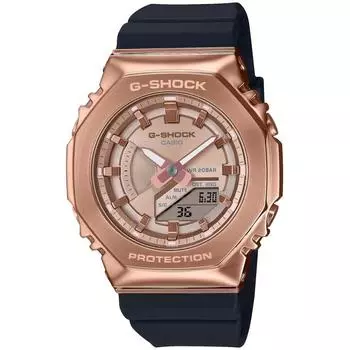 [Casio] Часы G SHOK [] Модель среднего размера с металлическим корпусом GM S2100PG 1A4JF женские черные