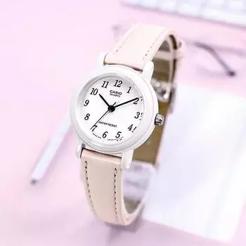 Casio Часы с простым дизайном, мини, пастельные тона, для женщин, для вступительных экзаменов в колледж, шаг 139