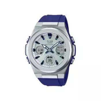 CASIO [Часы с радиоприемником на солнечных батареях] BABY GG MS Серебристо-голубой MSG W600 2AJF