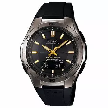 [Casio] Часы Wave Ceptor [Оригинальный отечественный продукт] Радиоприемник на солнечной батарее WVA-M640B-1A2JF Черный