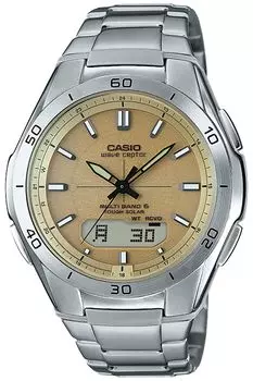 [Casio] Часы Wave Ceptor [Отечественный оригинальный продукт] Радиоприемник на солнечной батарее WVA-M640D-9AJF Мужские серебристые