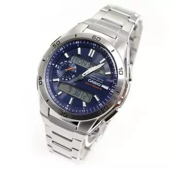 [Casio] Часы Wave Ceptor [Отечественный оригинальный продукт] Радиоприемник на солнечной батарее WVA-M650D-2AJF Мужские серебристые