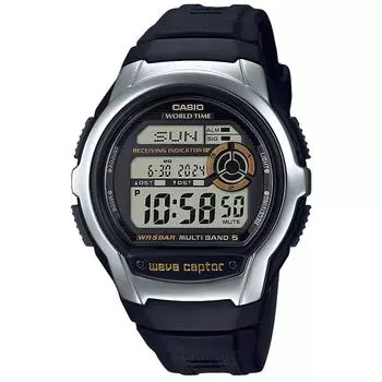 [Casio] Часы Wave Ceptor с радиоприемником и супер-иллюминатором (Светодиодный светильник высокой яркости) WV-M60R-9AJF Мужской черный