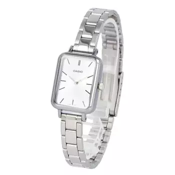 CASIO Cheap Casio Chipkashi Watch Ladies Quartz Analog Brass Stainless Steel Silver Ice Blue LTP-V009D-2E