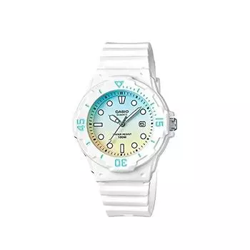 CASIO Chipkashi Watch Digital White Sky Blue Yellow LRW-200H-2E2