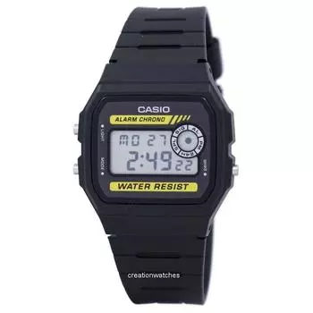 Casio Chrono Alarm Digital F-94WA-9 F94WA-9 Мужские часы чёрный