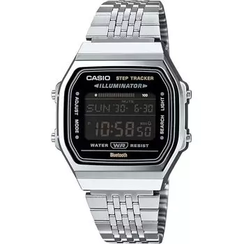 [Casio] Цифровые часы CASIO с функцией мобильной связи, оснащенные Bluetooth ABL-100WE-1B, шагомер унисекс, серебристый инвертированный ЖК-дисплей, модель для зарубежных стран [продукт]