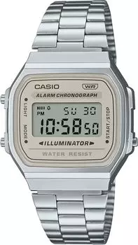 [Casio] Цифровые часы CASIO Vintage Series A168WA-8AY мужские женские детские серебристо-светло-бежевые модели Overseas [Параллельный импорт]