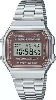 [Casio] Цифровые часы CASIO Vintage Series A168WA-5AY мужские женские детские серебристо-коричневые зарубежные модели [Параллельный импорт]