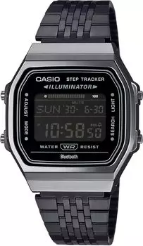 CASIO цифровые часы Mobile Link Bluetooth оборудованы шагомером унисекс черный перевернутый ЖК-дисплей зарубежная модель [Casio] ABL-100WEGG-1B [Товар]