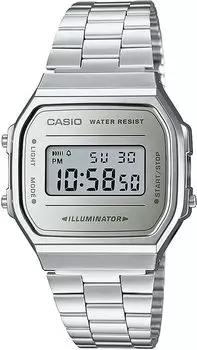 CASIO цифровые часы Vintage Series Kids Silver Overseas модель [Casio] A168WEM-7 мужские женские [Товар]